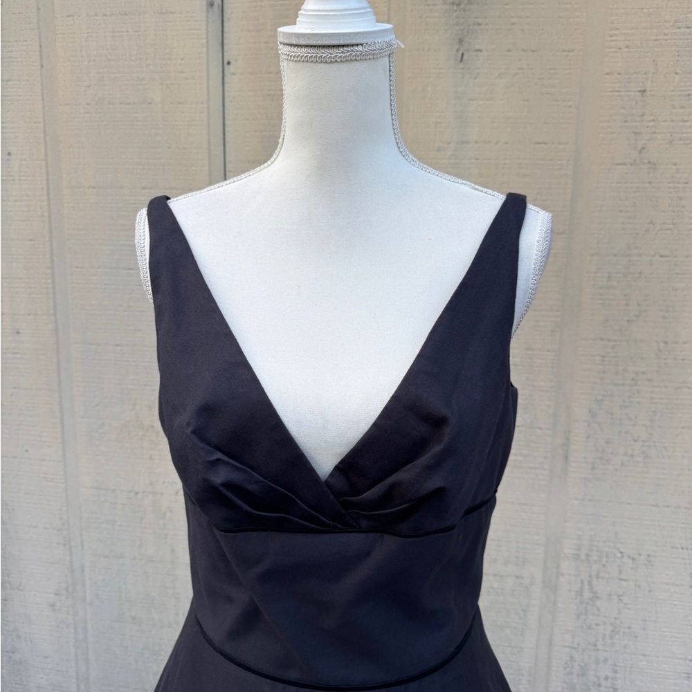 Vintage Elegant Purple Black Sleeveless Cocktail Dress - Picture 3 of 10